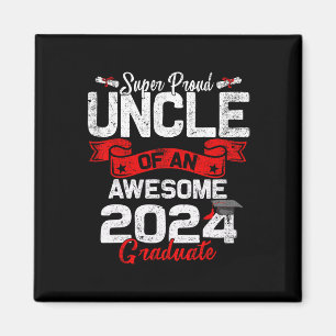 Proud Uncle Of A 2024 Graduate 24 Graduation  Magnet