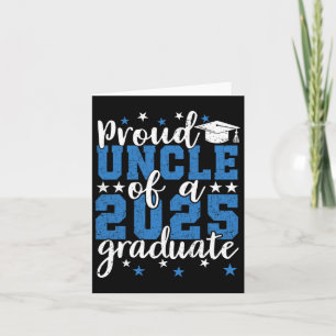 Proud Uncle Of A 2025 Graduate 25 Graduation Card
