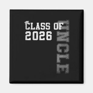 Proud Uncle Of A 2026 Graduate Grad Senior Graduat Magnet