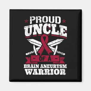 Proud Uncle Of A Brain Aneurysm Warrior Awareness Magnet
