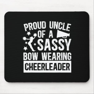 Proud Uncle Of A Cheerleader Uncle Cheer Uncle Mouse Pad