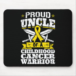 Proud Uncle Of A Childhood Cancer Warrior Awarenes Mouse Pad
