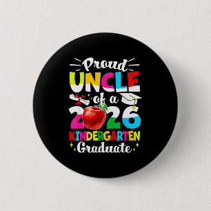 Proud uncle of a class of 2026 graduate kids 6 cm round badge