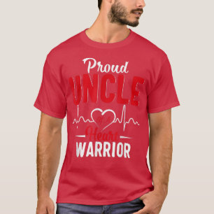 Proud uncle of a Heart Warrior CHD Awareness gift  T-Shirt