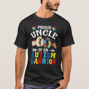 Proud Uncle Of An Autism Warrior Autistic Awarenes T-Shirt