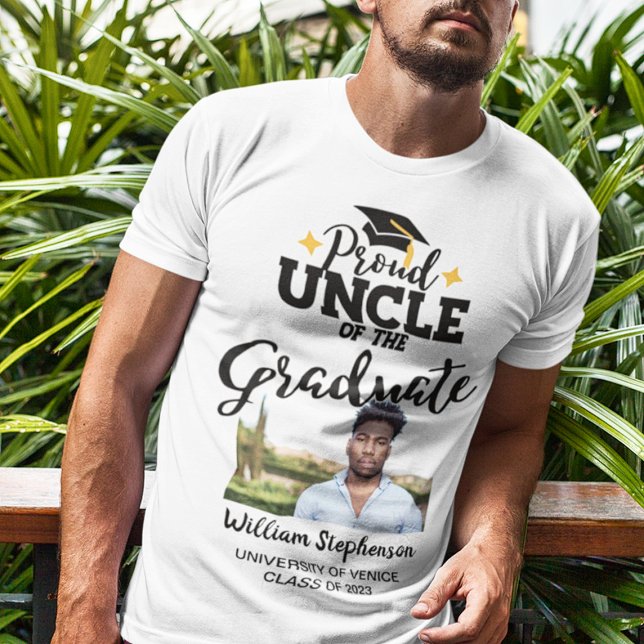 Proud Uncle of the graduate photo name T-Shirt (Creator Uploaded)