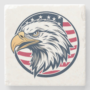 Proud United States of America USA Special Flag Stone Coaster