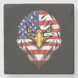 Proud United States of America USA Special Flag Stone Coaster