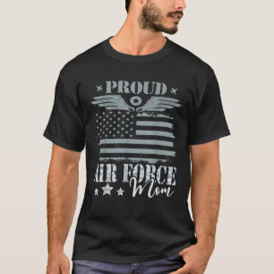 Proud US Airforce Mum Military Veterans day Family T-Shirt