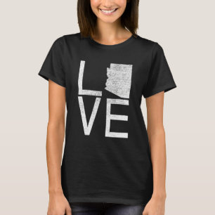 Proud Usa Fan State Love Map Arizona T-Shirt