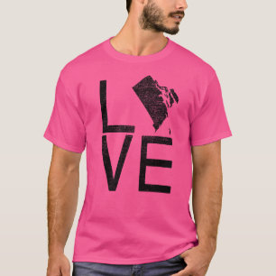 Proud Usa Fan State  Rhode Island Love Map Rhode I T-Shirt