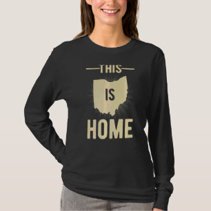 Proud Usa Fan State This Is Home Map Ohio T-Shirt