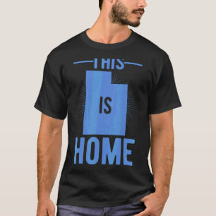 Proud Usa Fan State  This Is Home Map Utah T-Shirt