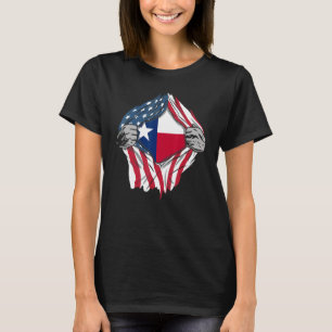 Proud Usa Home Country Patriotic Home State Flag T T-Shirt