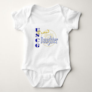 Proud USCG Daughter Baby Bodysuit