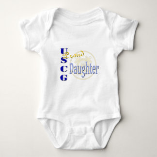Proud USCG Daughter Baby Bodysuit