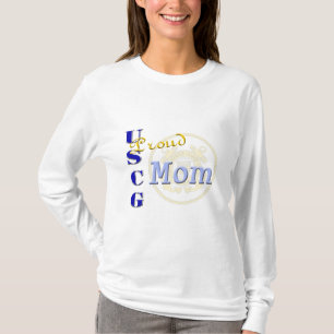 "Proud USCG Mum" Military Ladies Shirt