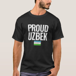 Proud Uzbek Uzbekistan Flag T-Shirt