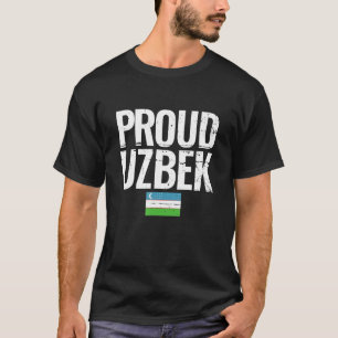 Proud Uzbek Uzbekistan Flag T-Shirt