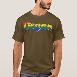 Proud Vegan Queer Trans Gay Lesbian Vegans Veganis T-Shirt