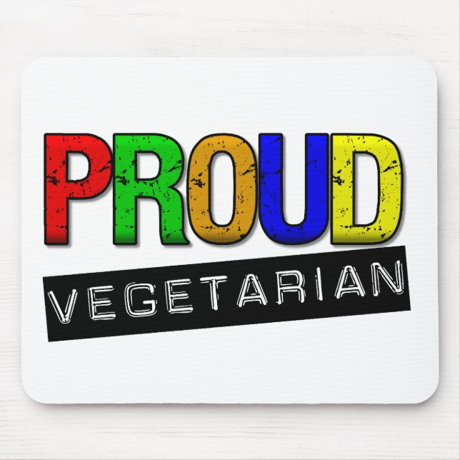 Proud Vegetarian Mouse Pad (Front)