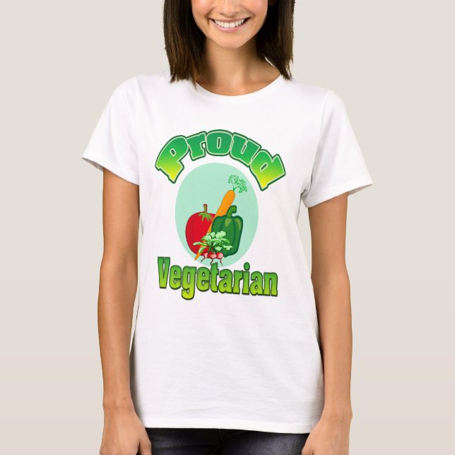 Proud Vegetarian Shirt (Front)