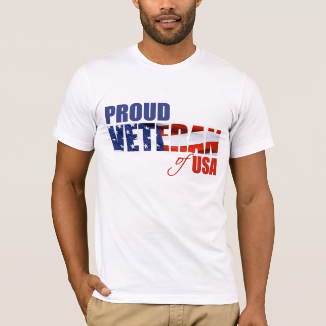 Proud Veteran of USA T-Shirt (Front)