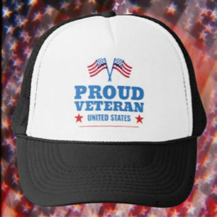 Proud Veteran United States Trucker Hat