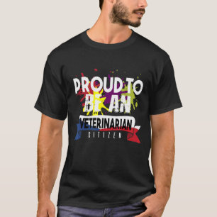 Proud veterinarian citizen Profession career worke T-Shirt
