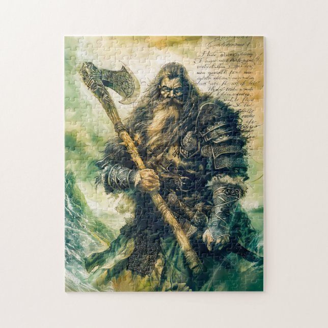 Proud Viking Warrior in Armour Jigsaw Puzzle (Vertical)