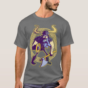 Proud Viking Warrior With Beard Helmet 8 T-Shirt