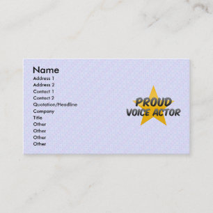 Proud Voice Actor Business Card