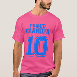Proud Volleyball Grandpa Number 10 B T-Shirt