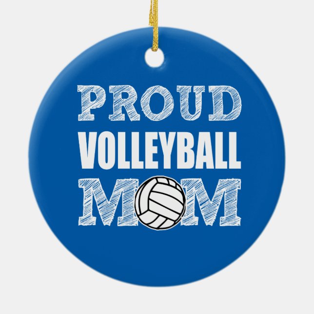 Proud Volleyball Mum ornament (Back)