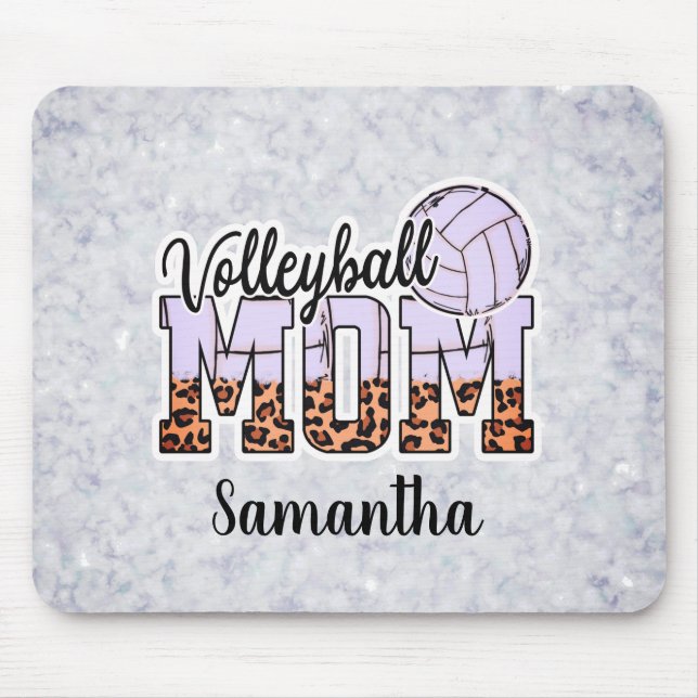 Proud Volleyball Mum – Serving Up Support Mouse Pad (Front)