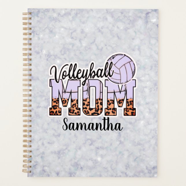 Proud Volleyball Mum – Serving Up Support Planner (Front)