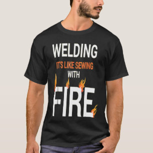 Proud Welder Casual And Vintage Welding Gift Tshir T-Shirt