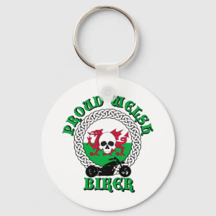 Proud Welsh Biker Key Ring