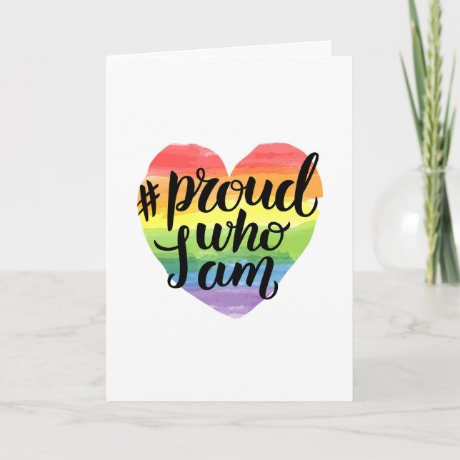 Proud Who I Am Card (Front)