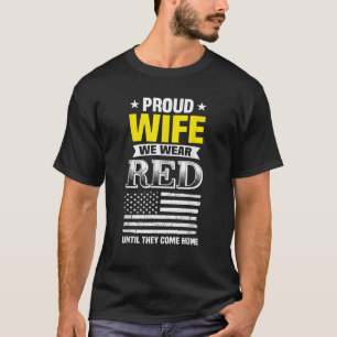 Proud Wife Of Deployed Husband Red Friday Family G T-Shirt