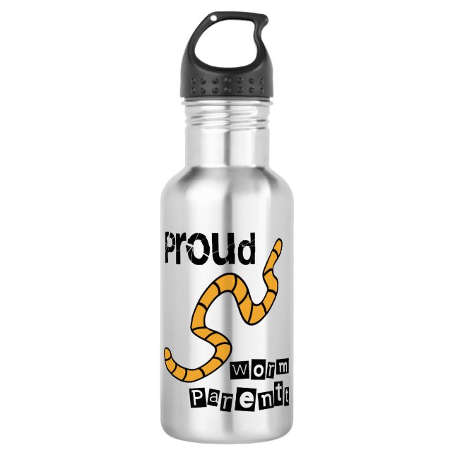 Proud Worm Parent 532 Ml Water Bottle (Front)