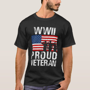 Proud Wwii World War Ii Veteran For Military T-Shirt