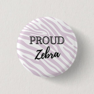 Proud Zebra Rare Disease Button