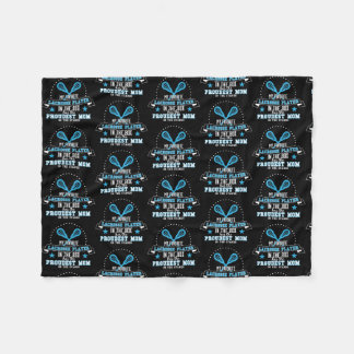 Proudest Lacrosse Mum In the Stands Lacrosse Mum  Fleece Blanket