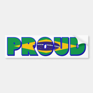 Proudly Brazilian Bumper Sticker