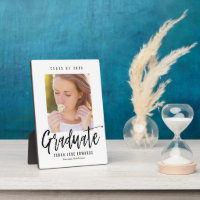 Proudly Brushed Graduation Photo Plaque