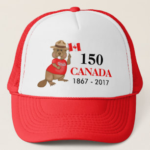 Proudly Canadian Beaver 150 Anniversary Trucker Hat
