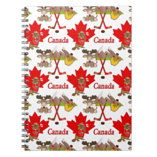 Proudly Canadian Beaver Spiral Notebook