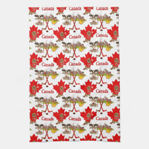 Proudly Canadian Beaver Tea Towel