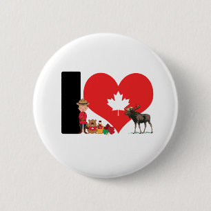Proudly Canadian - For real Canadians! 6 Cm Round Badge